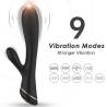 Armony - vibrador rabbit silicona negro - 1