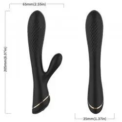 Armony - vibrador rabbit silicona negro