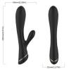 Armony - vibrador rabbit silicona negro - 3