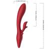 Armony - elk vibrador rabbit curvo red - 2