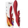 Armony - elk vibrador rabbit curvo red - 5