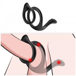Armony - tail anillo doble anal negro