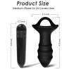 Armony - kylin dedal vibrador & plug anal control remoto negro - 4