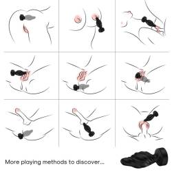 Armony - vibrador & plug anal control remoto color negro -  - 2