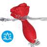Armony Rosa plug anal pequeño con mando rojo, sumergido en agua