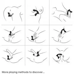 Armony - storm vibrador anal prostata & plug control remoto negro