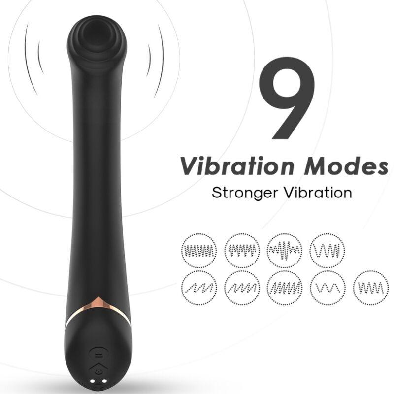 Armony - vibrador cabeza plana silicona negro Armony - vibrador cabeza plana silicona negro