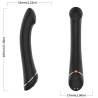 Medidas del vibrador de cabeza plana Armony negro