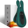 Vibrador rabbit Armony ECO verde y su caja