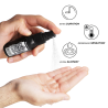 Spray Black Hole Delay en la mano, con sus iconos