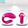 Armony - crescent vibrador pareja control remoto fucsia - 3