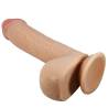 Pretty love - sliding skin series dildo realístico con ventosa piel deslizante natural 23.4 cm - 1