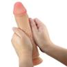 Pretty love - sliding skin series dildo realístico con ventosa piel deslizante natural 23.4 cm - 3
