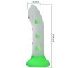 Pretty Love Magical Nightfall verde, de frente con medidas
