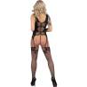 Bodystocking con liguero Livco Corsetti Julove, modelo de espaldas