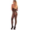 Bodystocking halter abierto Livco Corsetti Maeri, modelo de espaldas