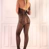 Bodystocking halter abierto Livco Corsetti Maeri, plano entero de espaldas