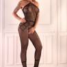 Bodystocking abierto Livco Corsetti Hacint, plano medio de frente