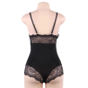 Subblime - teddy detalle encaje floral negro l/xl - 6