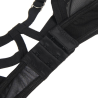 Conjunto Negro con Tiras y Anillas Subblime, detalle del sujetador con tiras