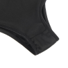 Conjunto Negro con Tiras y Anillas Subblime, detalle de la braguita lisa