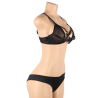 Conjunto Negro con Tiras y Anillas Subblime, el conjunto sobre maniquí