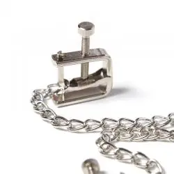 Ohmama fetish - pinzas metalicas tornillo con cadena