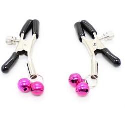 Ohmama fetish - pinzas pezones con cascabel rosa