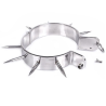 Metal Hard collar BDSM metálico con puntas - 2