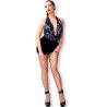 Chilirose - cr 4655 medias de rejilla pedreria negro s/m - 2
