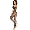 Chilirose - cr 3525 bodystocking crotchless negro s/m - 2