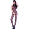 Chilirose - cr 4308 bodystocking crotchless negro s/m - 1