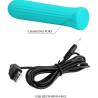 Pretty Love Blanche azul turquesa, con el cable USB de carga