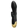 Pretty love - vibrador de lujo bañado en oro recargable negro - 1