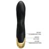 Pretty love - vibrador de lujo bañado en oro recargable negro - 3