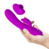Pretty love - regina vibrador-succionador recargable morado - 5