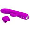 Pretty love - regina vibrador-succionador recargable morado - 7