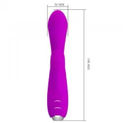 Pretty love - gloria vibrador conejo recargable-impermeable morado