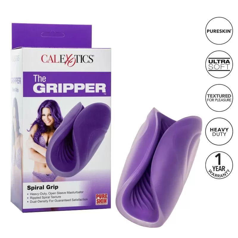 Calex spiral grip masturbador texturado Calex spiral grip masturbador texturado