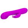 Pretty love - rachel vibrador recargable con succionador morado - 2