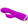 Pretty love - rachel vibrador recargable con succionador morado - 3