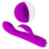 Pretty love - rachel vibrador recargable con succionador morado - 4