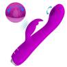 Pretty love - rachel vibrador recargable con succionador morado - 5