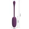 Pretty love - casper huevo vibrador recargable morado - 4