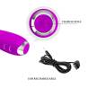 Pretty love - hector vibrador electroshock recargable & impermeable morado - 7