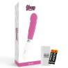 Caja del Glossy Paul rosa con sus pilas