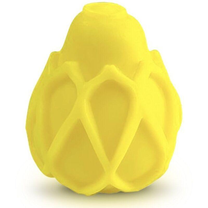 Gvibe huevo masturbador texturado reutilizable amarillo Gvibe huevo masturbador texturado reutilizable amarillo