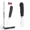 Vibrador Glossy Paul negro con su caja