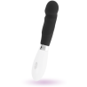 Vibrador Glossy Paul negro visto de lado