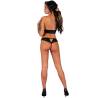Braguita de encaje abierta Livco Corsetti Oksurin, modelo de espaldas